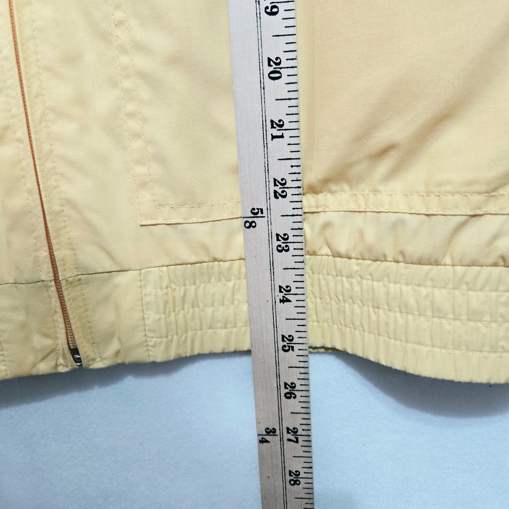 Vintage Members Only Medium Racer Jacket Yellow 80s Windbreaker  #1119 - Picture 7 of 10